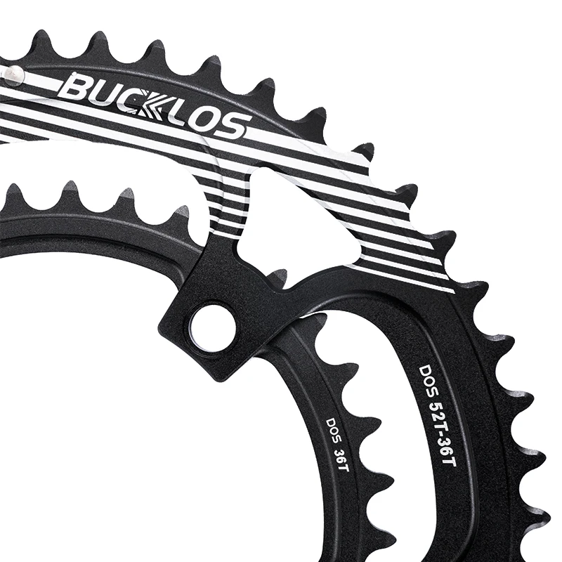 BUCKLOS-plato para bicicleta de carretera, accesorio para Sram, 110BCD, 110BCD, 50, 34T, 52, 36T, 53, 39T, 11 velocidades