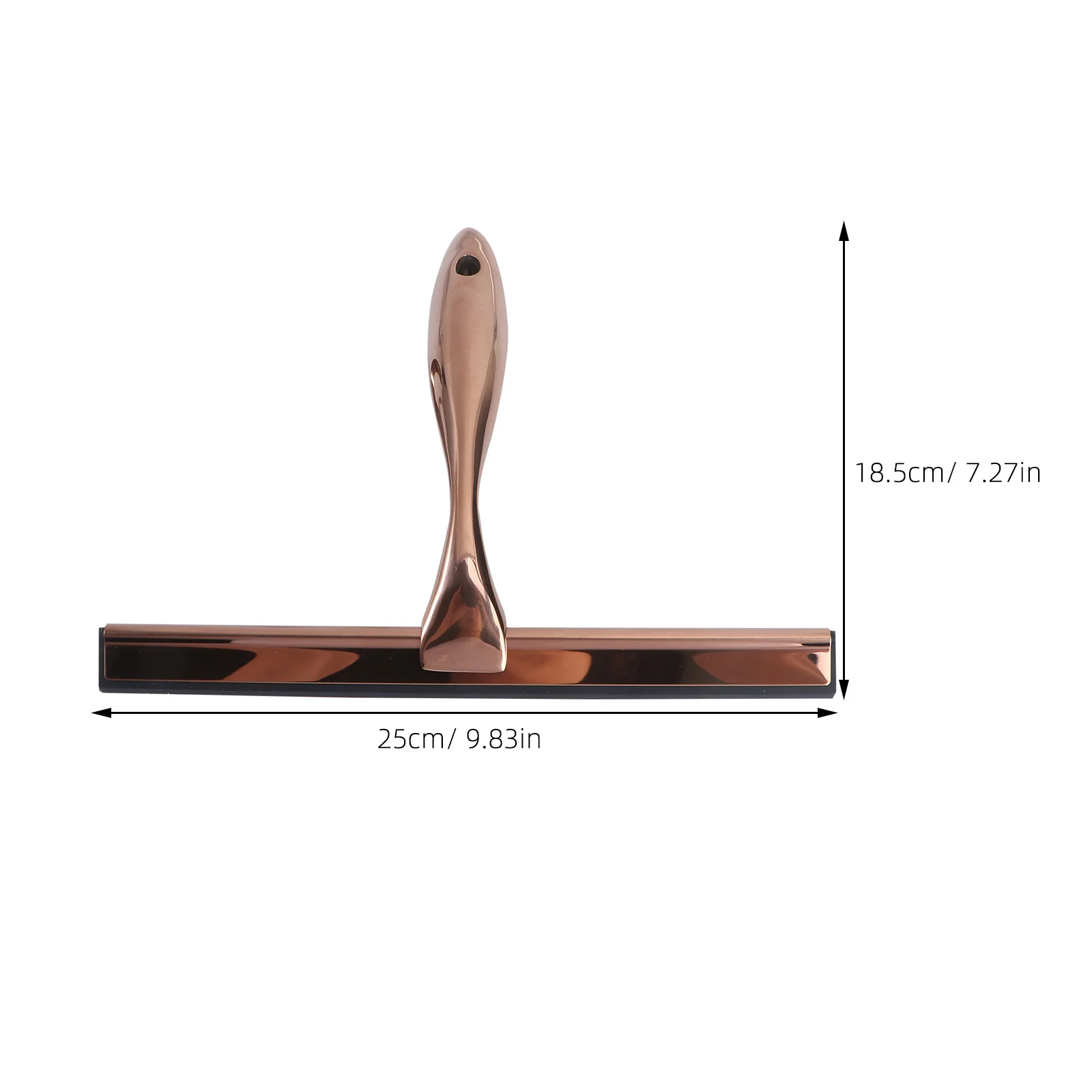 Limpiaparabrisas de acero inoxidable, vidrio, bronce, silicona, raspador de baño para el hogar, espejo, ducha, escurridor, todo propósito