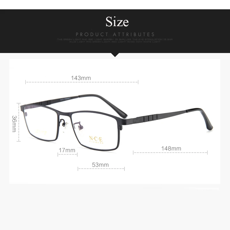BCLEAR moda alta calidad titanio hombres gafas marco óptico gafas graduadas borde completo negocios cómodo peso ligero