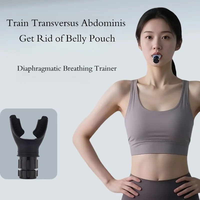 Entrenador de respiración de silicona con resistencia ajustable, dispositivo portátil de entrenamiento pulmonar para deportes y fitness.