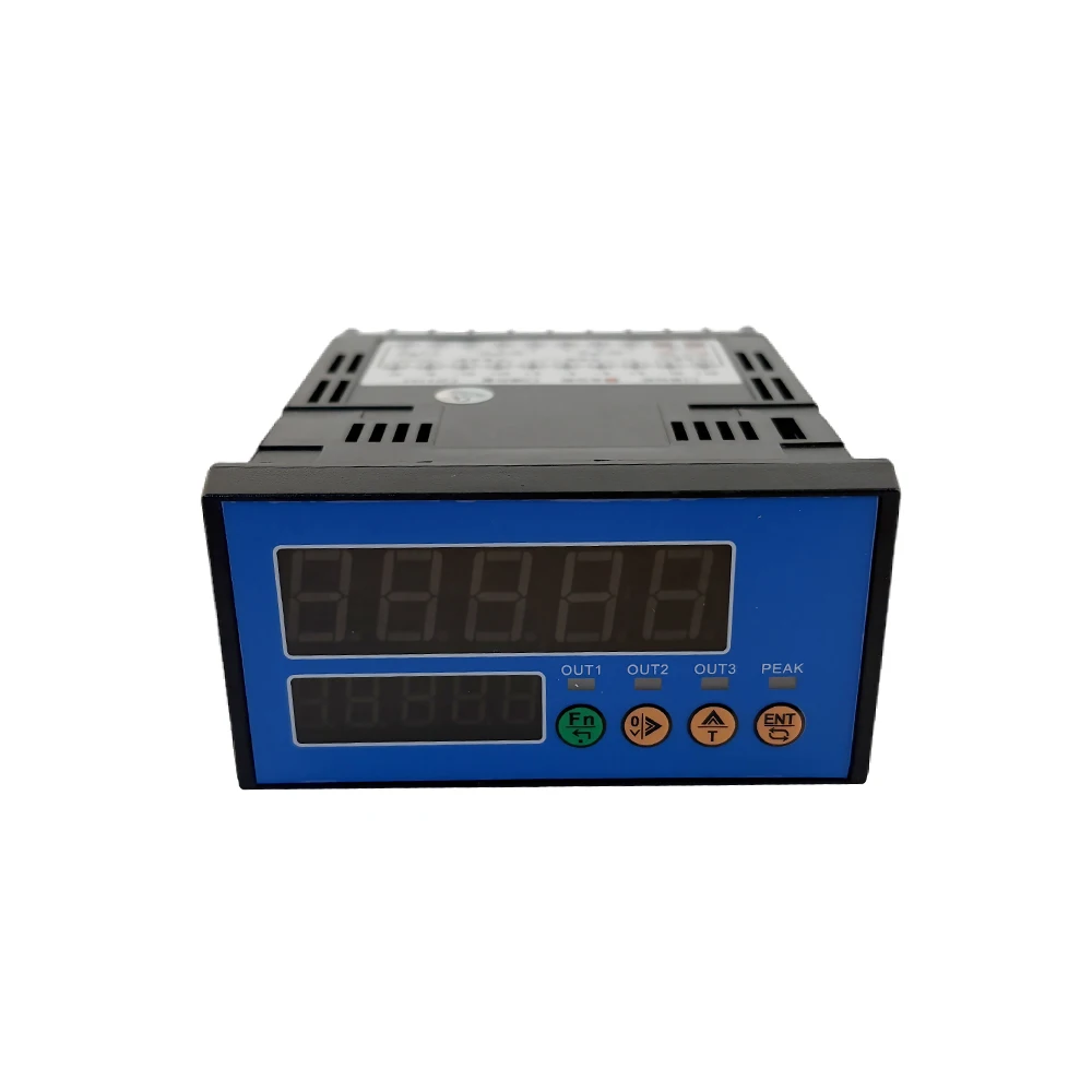 Sistema de Control Industrial con Sensor de Pesaje de Fuelle Redondo de 10kg-5T e Indicador Digital con 3 Salidas de Alarma por Relé