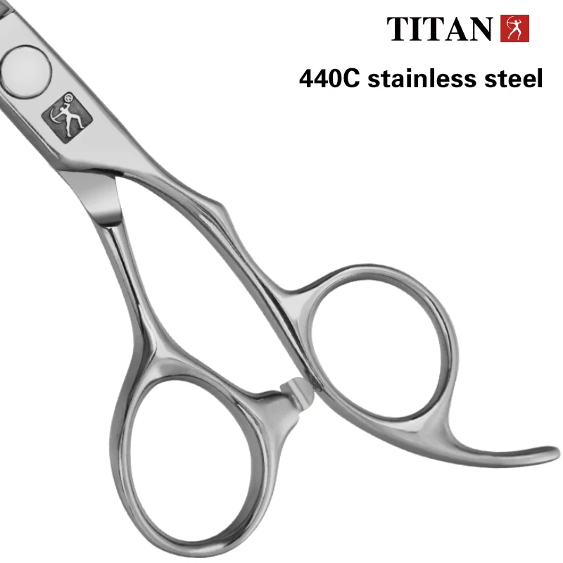 Tijeras de Peluquería Profesionales TITAN, Tijeras para Cortar Cabello, Tijeras de Barbero, Tijeras de Peluquero, Acero JP 440C, 6 Pulgadas