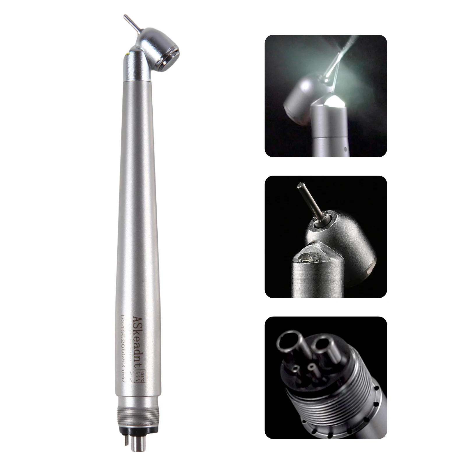 Pieza de mano Dental de alta velocidad, generador electrónico LED quirúrgico, turbina de 45 /90 grados, botón pulsador de 2/4 orificios compatible con estilo KAVO NSK