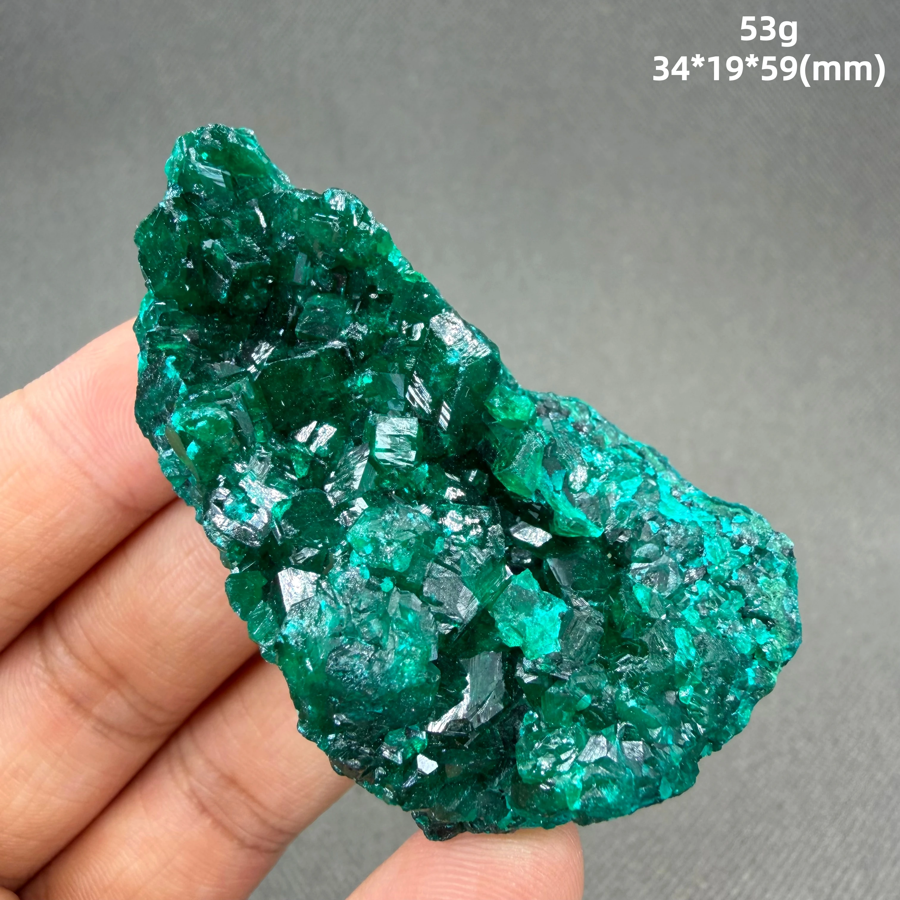 Dioptasa Rara — El Mineral Verde Más Vívido de la Tierra — Espécimen de Cristal — Natural, Sin Reparaciones