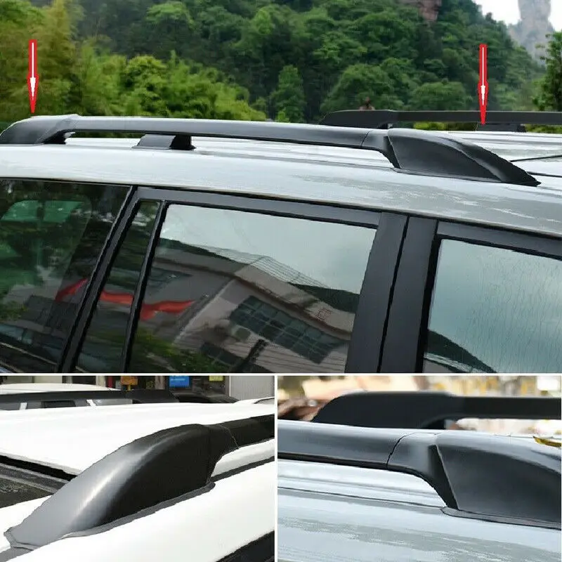 4 Uds cubierta de portaequipajes de techo de coche para Toyota RAV4 2006 2007 2008 2009 2010 2012 ABS tapa de extremo de riel de portaequipajes reemplazar cubierta protectora
