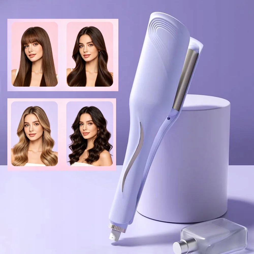 Rizador de Pelo Profesional, Herramienta para Rizar con Efecto Ondulado, Estilizado Duradero, Calentamiento Rápido, Rizador Eléctrico con 4 Temperaturas Ajustables, 32MM