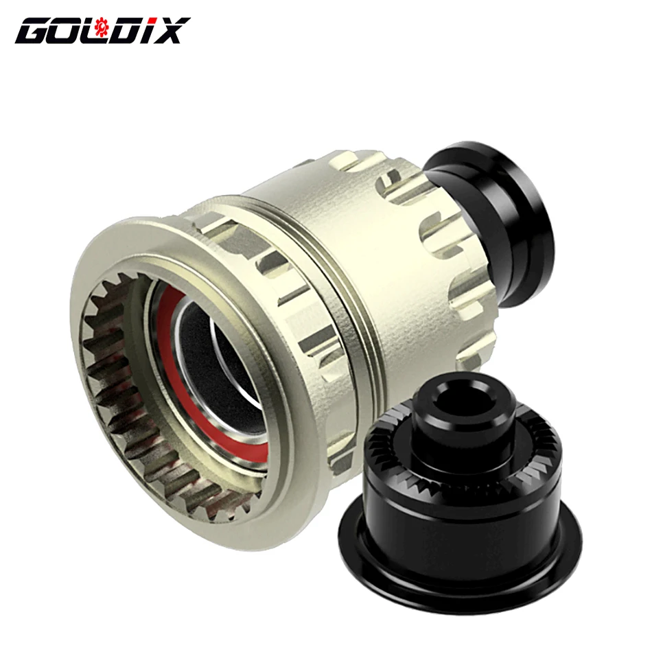 GOLDIX-Adaptador de cubo de bicicleta con tapa QR/THRU, HG/XD/MS, cuerpo de cubo de bicicleta para MTB/Road Bike Freehub