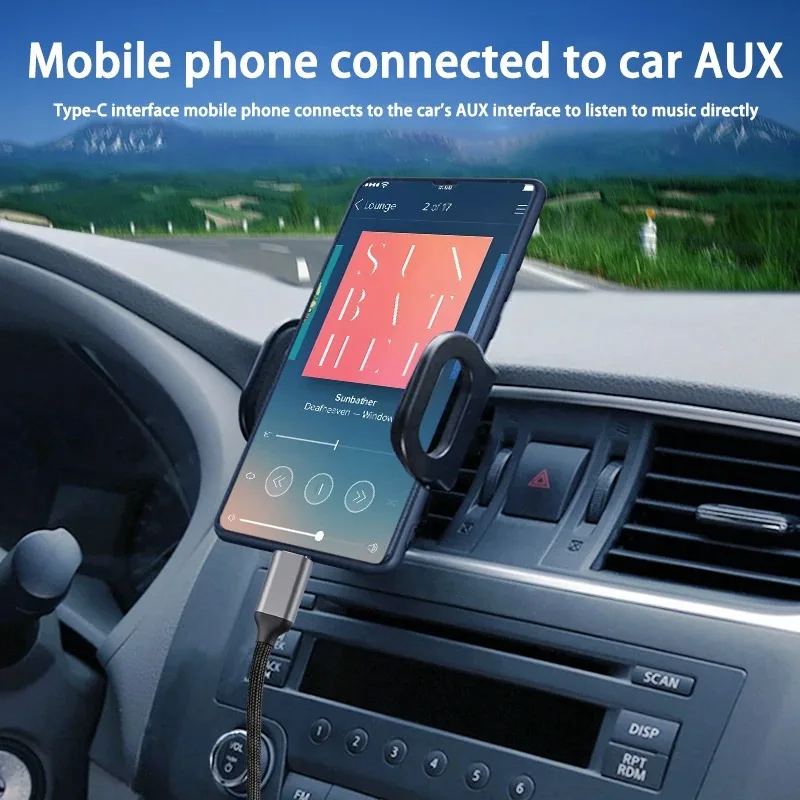 Cable de Audio auxiliar USB tipo C a 3,5mm de alta calidad para iPhone 16 15 Pro Max Samsung S24 altavoz para auriculares de coche Cable auxiliar con conector 3,5