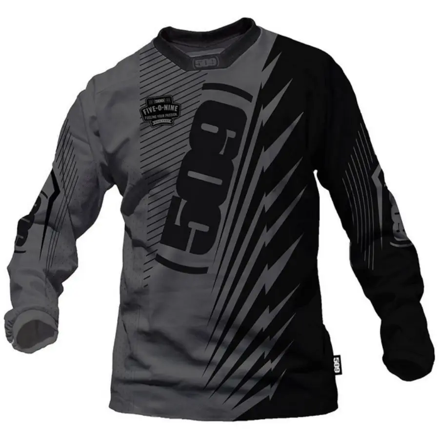 Deportes de carretera verano al aire libre cuesta abajo bicicleta de montaña de manga larga absorbente de humedad uniforme superior camisa de ciclismo para hombres