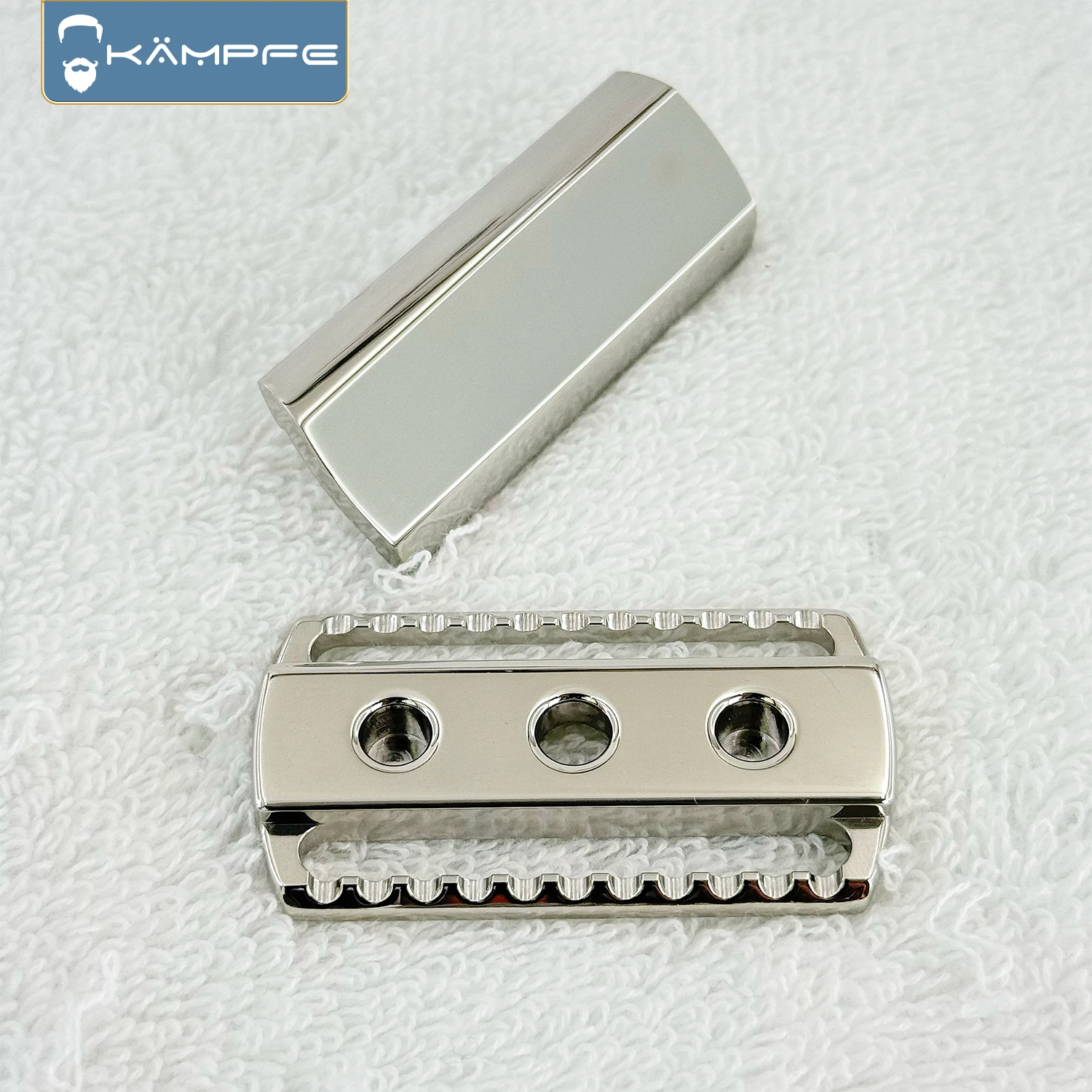 KAMPFE Cabezal de afeitadora de seguridad para hombre TC4 Titanio CNC Fresado de precisión Regalo para novio