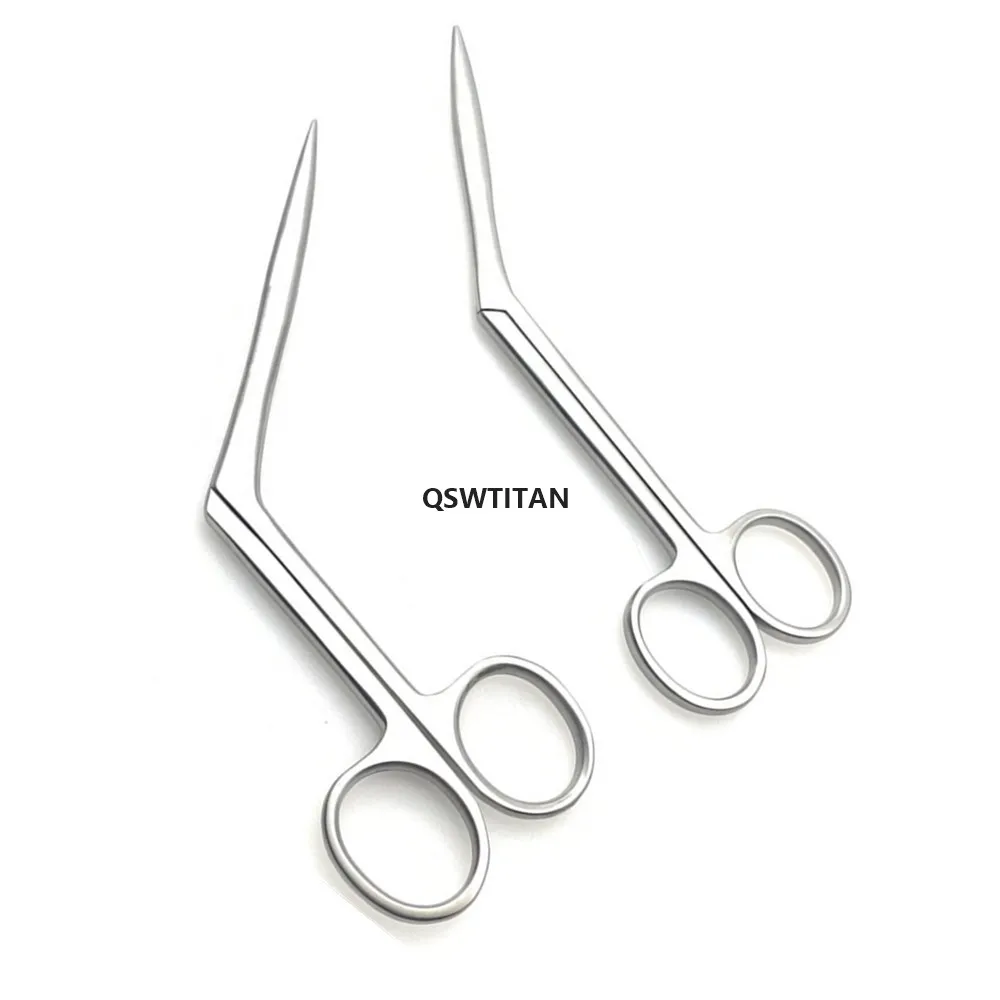 Tijeras nasales de acero inoxidable, tijeras quirúrgicas para rinoplastia, instrumento quirúrgico de operación de borde afilado, 1 Uds.