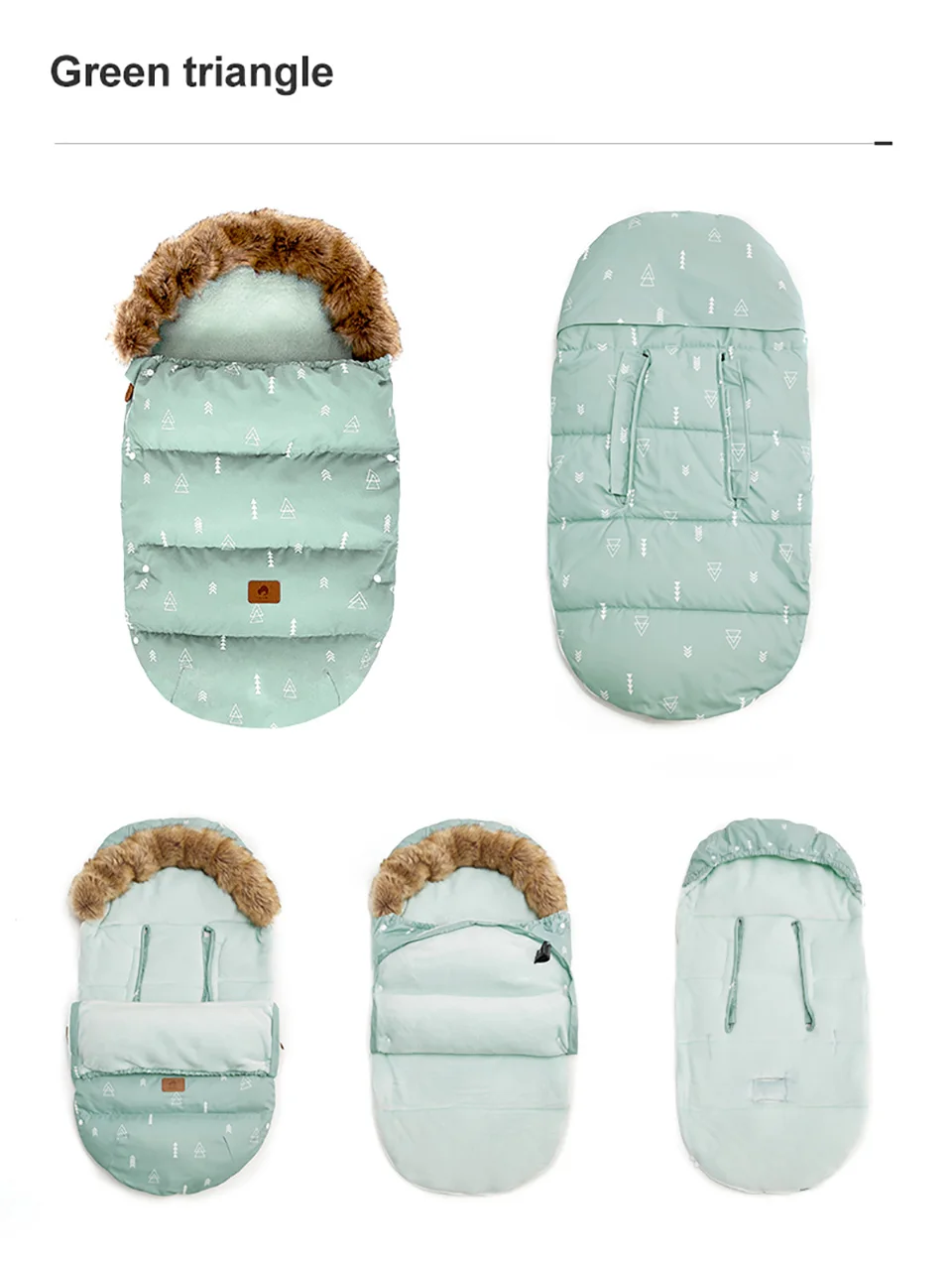 Saco de cochecito de bebé de 0 a 24 meses, sobre cálido y grueso para descarga de cochecito, funda Universal para cochecito, accesorios