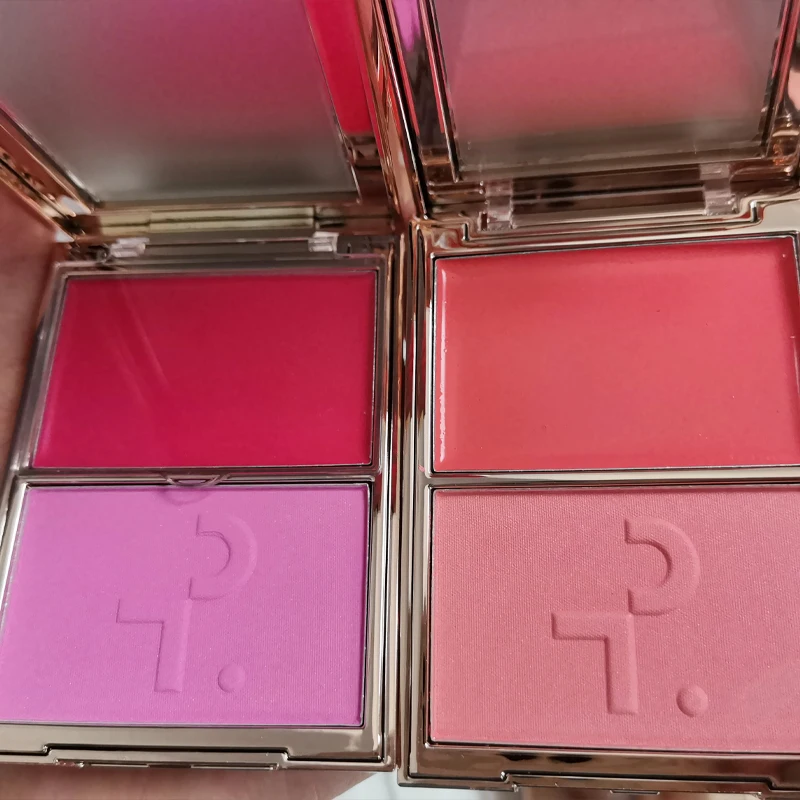 Hot Patrick Major Headlines Double Take Creme & Powder Blush Duo, Maquillaje Facial Duradero, Polvo de Cobertura Facial Natural, Colorete TA
