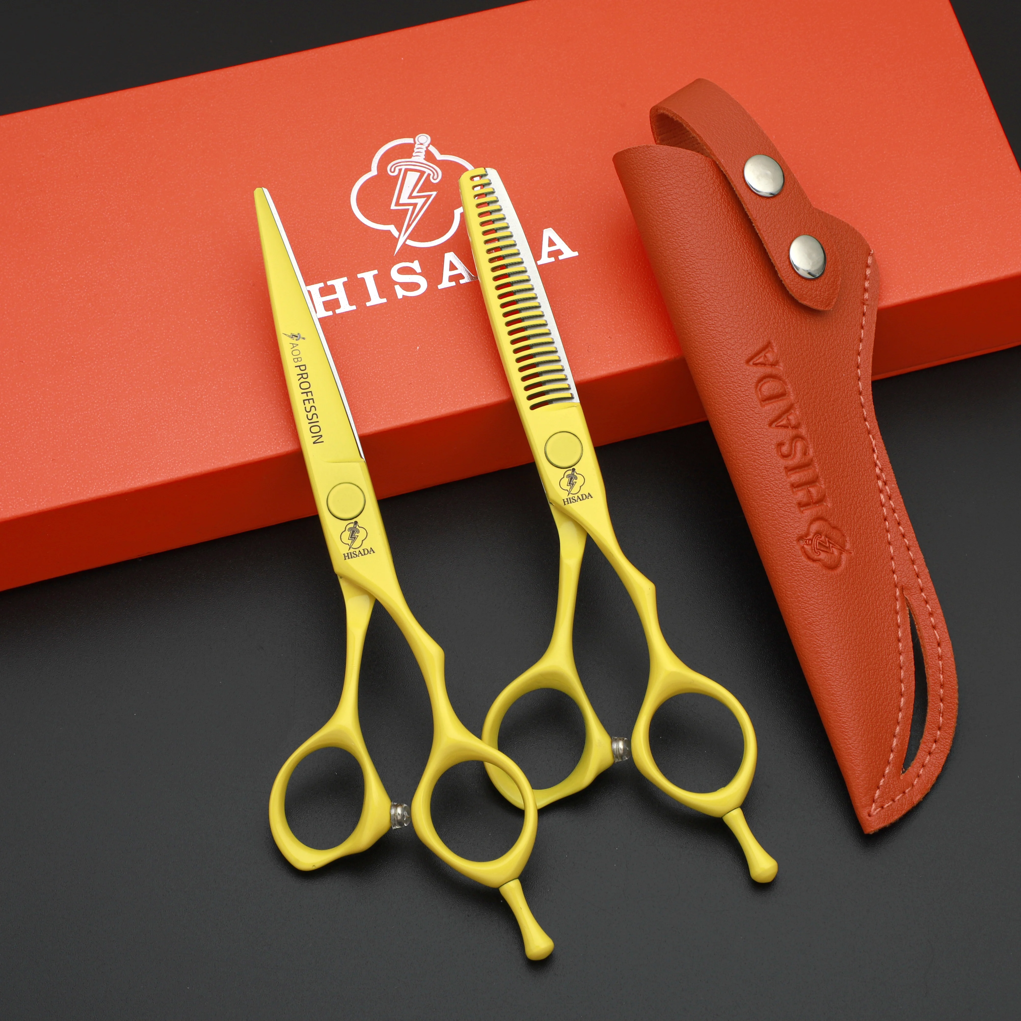 Tijeras Profesionales HISADA para Peluquería, 5.5, 6.0, 6.5 Pulgadas, Hechas a Mano en Japón, Material VG10, Tijeras para Corte de Cabello