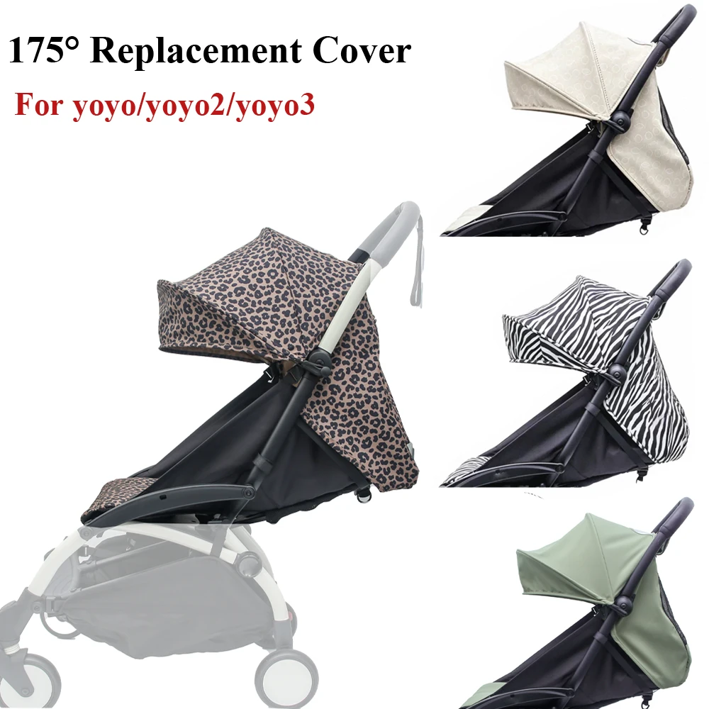 3 Piezas/Juego 175 °   Accesorios para cochecitos, cubiertas para el sol, cojín para asiento con malla transpirable, forro para asiento compatible con YOYO+/YOYO2/YOYO3