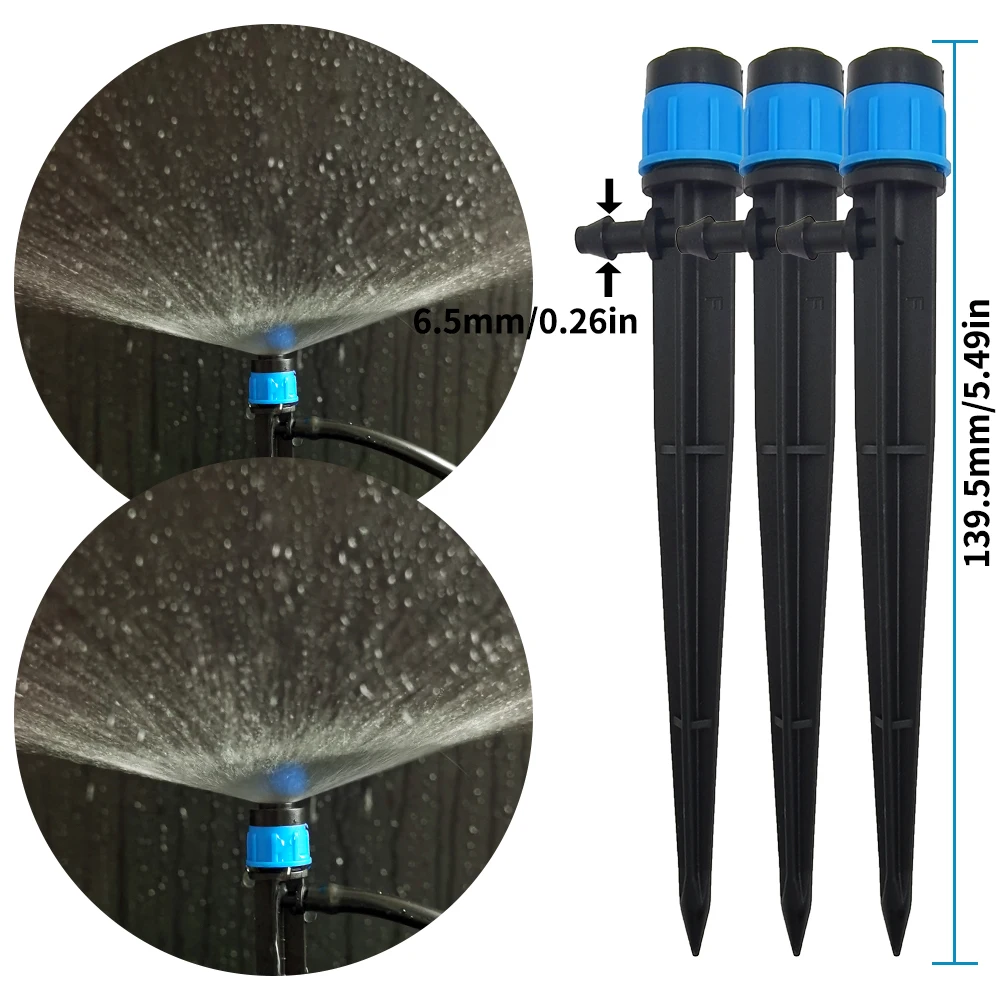 30 piezas ajustables 360 °   Boquillas de aspersor para riego de jardines y invernaderos - Conectores y accesorios de manguera de 4/7 mm
