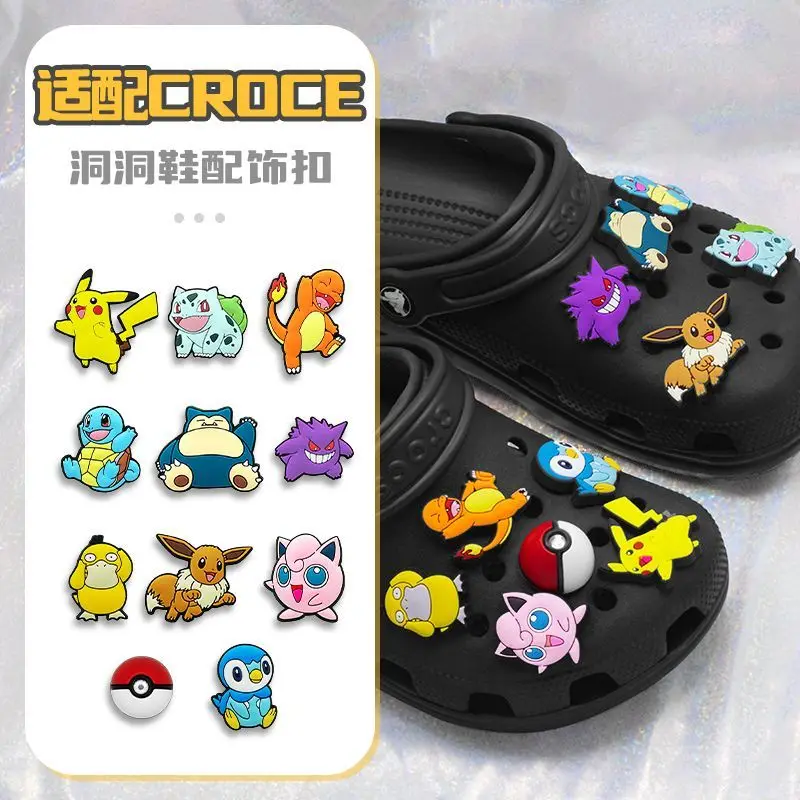Abalorios DIY de Pokémon para Zapatos, Adornos Creativos de Moda para Crocs, Decoración para Calzado Casual, Exhibición y Diseño