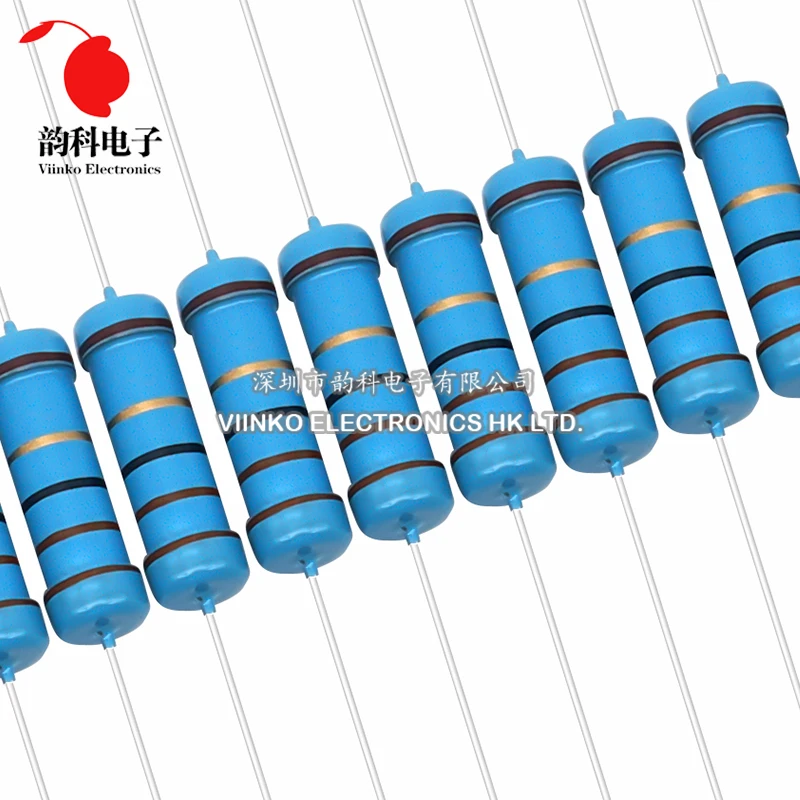 Kit de resistencias de película metálica de 640 piezas 2W 1% 0.33R - 1M ohm 64ValuesX10pcs Paquete surtido de resistencias