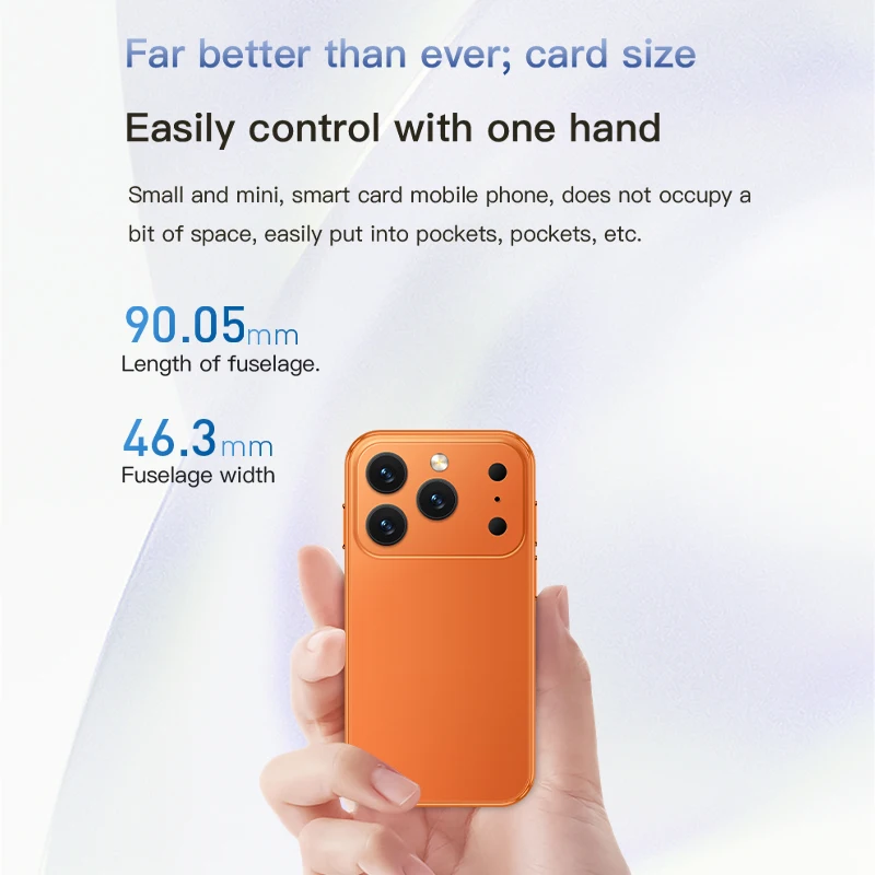 SOYES XS18Pro Mini Smartphone Pantalla de 3.0" 2GB RAM 16GB ROM Doble SIM en Espera Doble Cámara Android 9.0 Aplicaciones WiFi i17 Mini Teléfono
