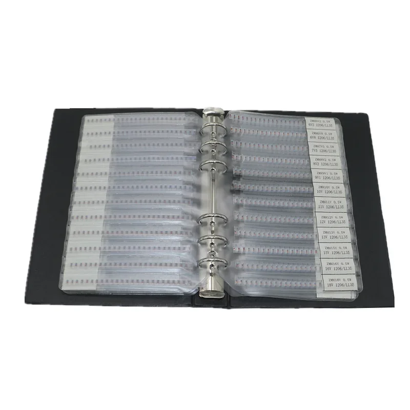 1500 Uds 30 valores LL34 1/2W 2v-39v SMD Kit surtido de diodos Zener 0,5 W Eries varios Kit de libro de diodos Zener