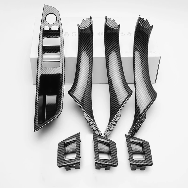 Manija Interior de Puerta para Automóvil, Panel Interior de Puerta, Cubierta Interior para BMW Serie 5 F10 F11 520i 523i 525i 528i 535i
