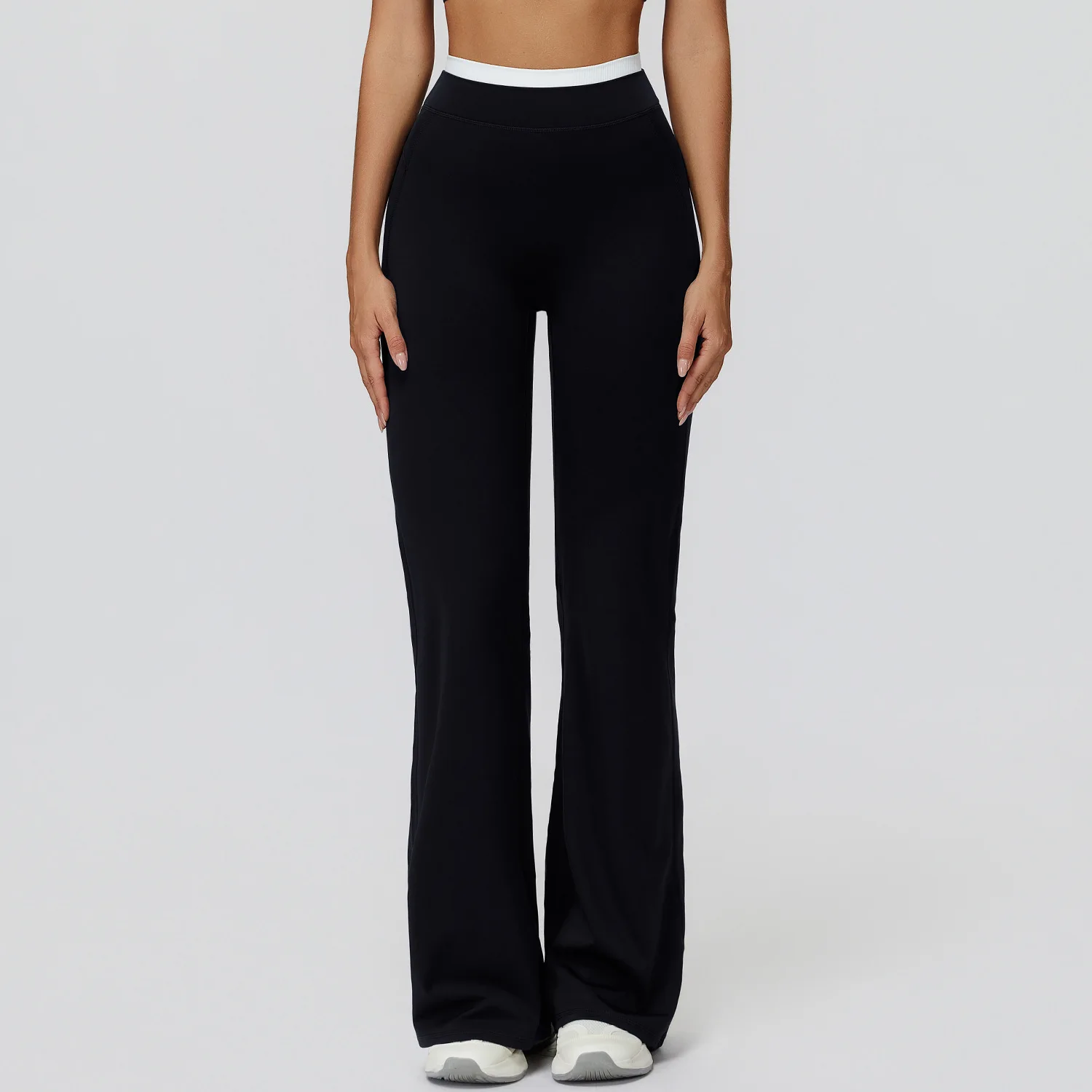 Pantalones de Yoga con Corte de Campana para Gimnasio y Fitness, Leggings Deportivos Acampanados, Transpirables, Pantalones de Baile Latino, Pantalones Deportivos Casuales para Mujer
