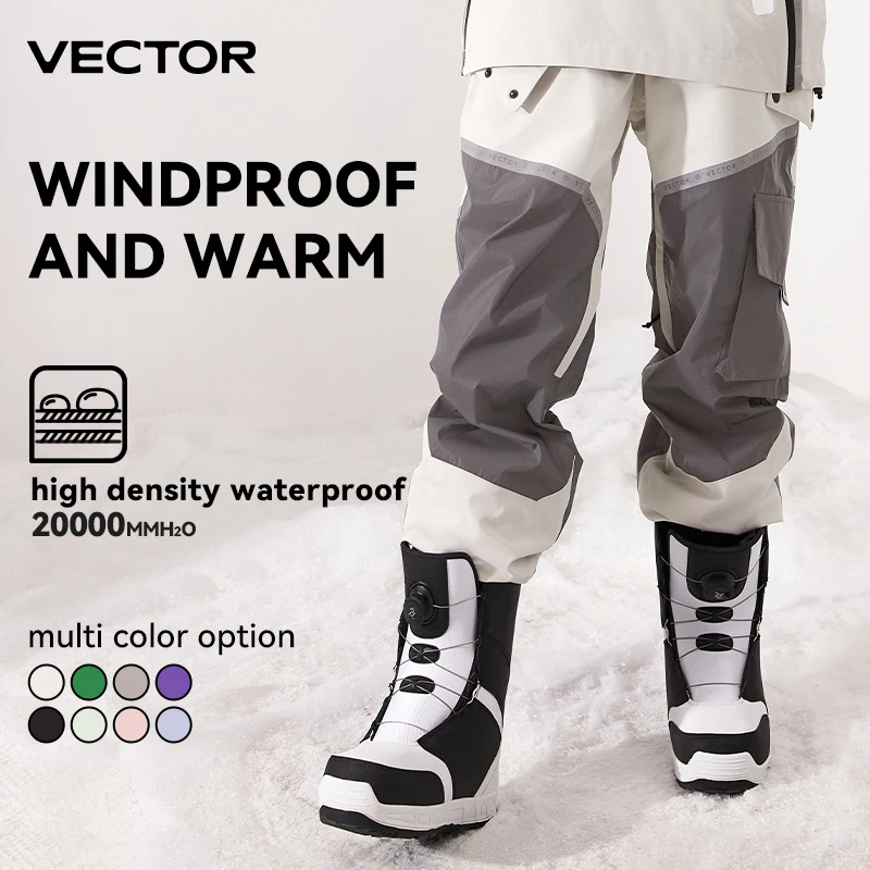 Pantalones de esquí de Invierno para mujer, pantalón de alta calidad a prueba de viento, impermeable, cálido, para nieve, esquí, snowboard, haz de empalme