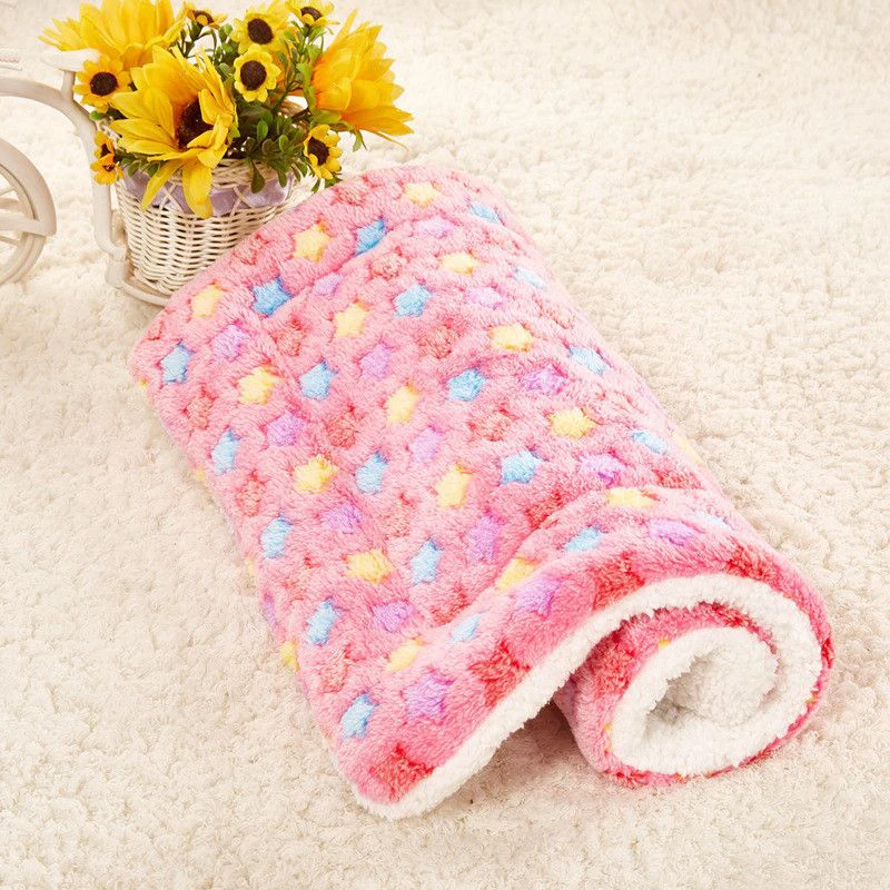 Alfombra de Franela para Mascotas, Multiusos, para Invierno, Manta para Cama de Mascotas, Alfombra Cálida para Mascotas, Apta para Mascotas Grandes, Medianas y Pequeñas