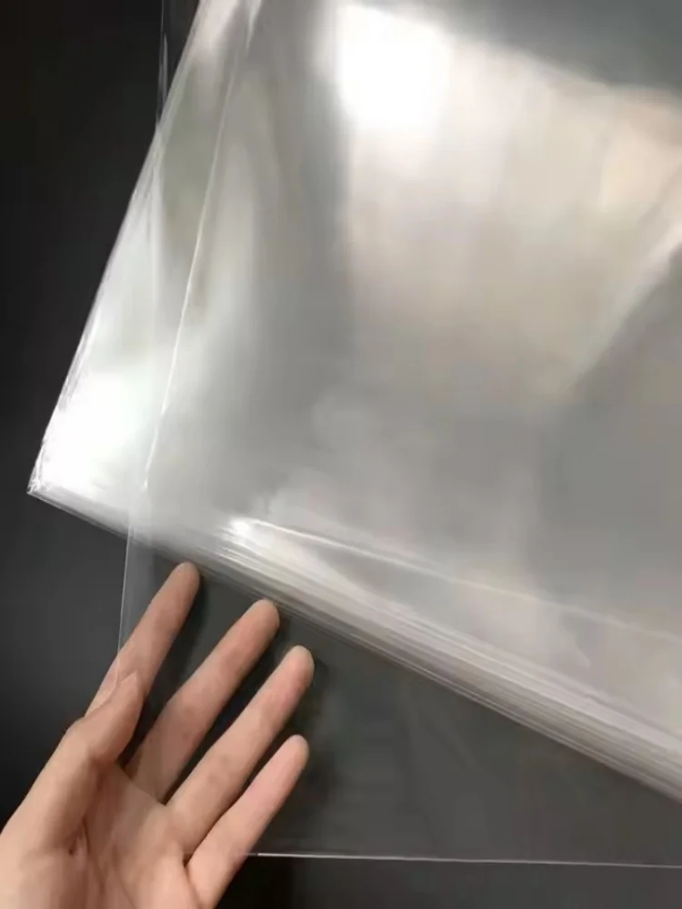 Fundas para discos de vinilo de 12 pulgadas de primera calidad, cubierta exterior de almacenamiento protector, diseño de solapa sin sello, extremo abierto para fácil acceso y protección