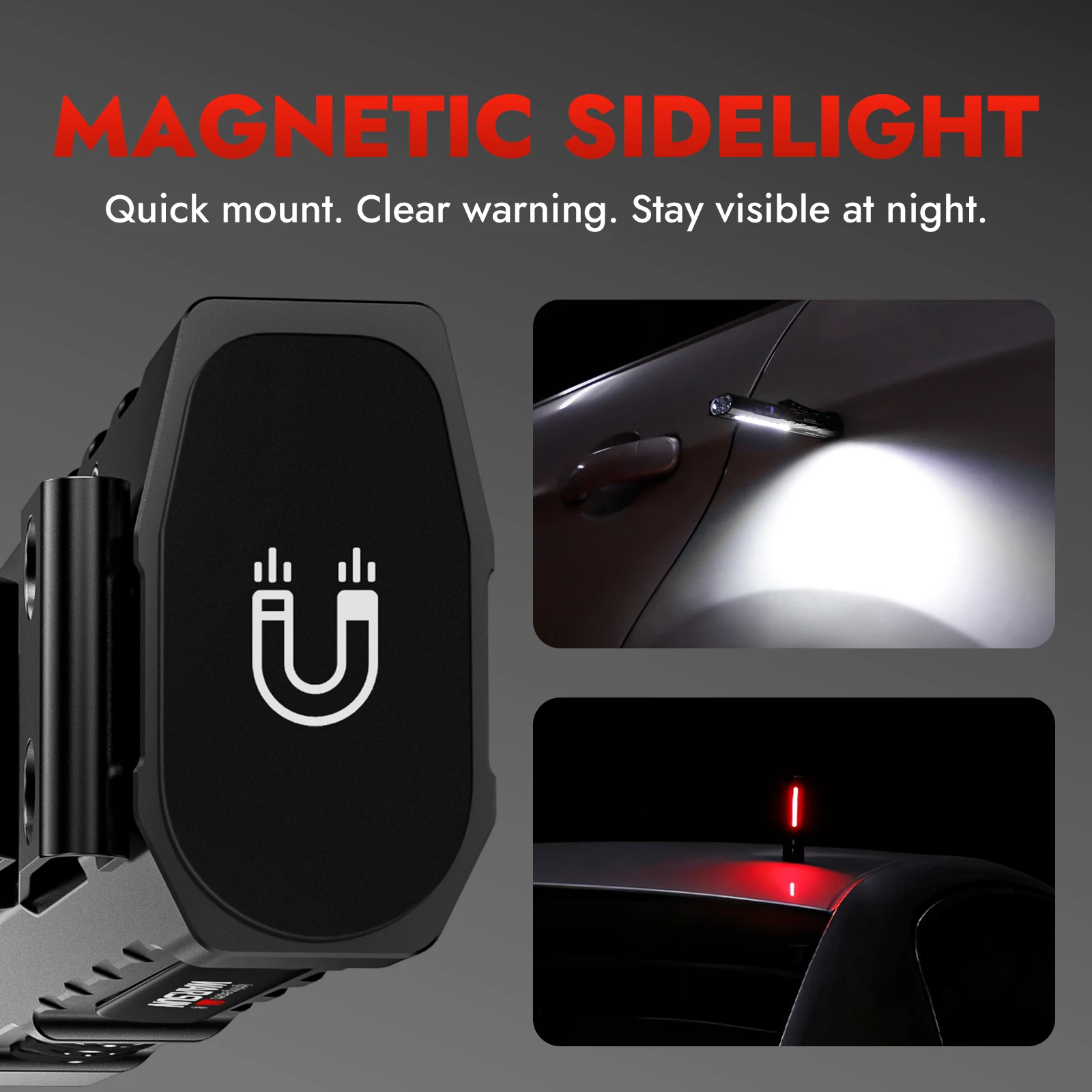 Linterna LED de Llavero Warsun T9PRO, 1500Lm, Mini Linterna Portátil con Imán, Linterna de Bolsillo, Luz de Trabajo