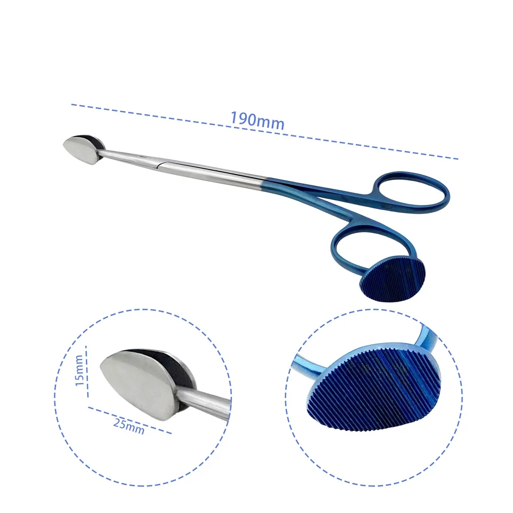 Tijeras separadoras de punta de cuchara de Trepsat recto de 19cm para instrumentos quirúrgicos de precisión de cirugía plástica