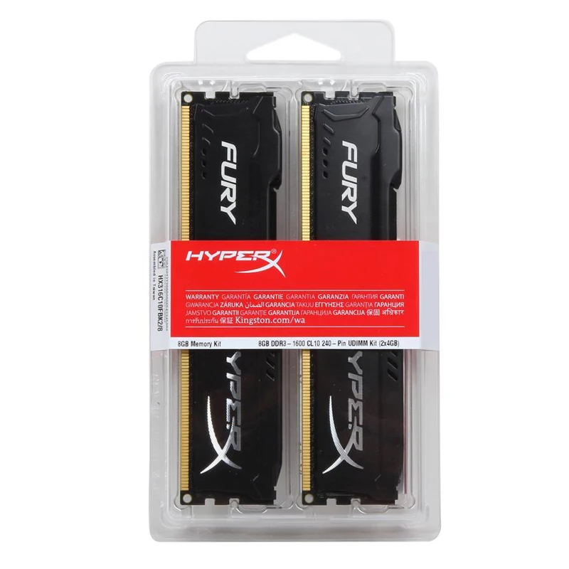 Memoria DDR3 8GB (2x4GB) 16GB (2x8GB) Kit RAM 1866MHz 1600MHz 1333MHz RAM de escritorio 240 pines 1,5V DIMM PC3-12800 14900 Fury RAM