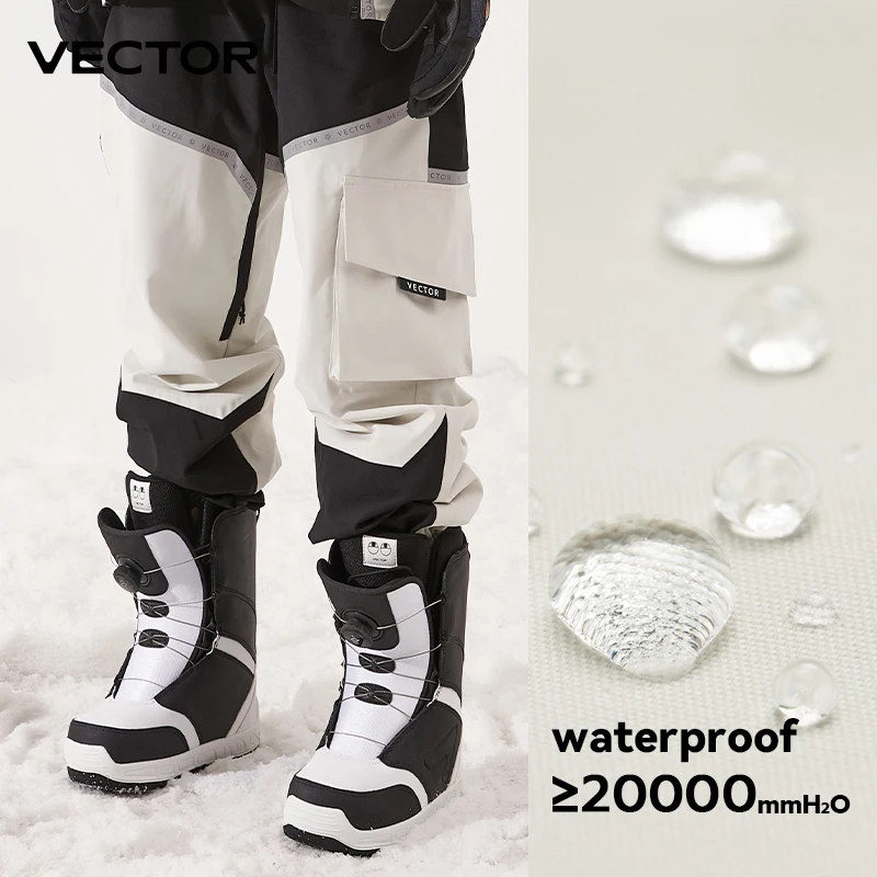 Pantalones de esquí de Invierno para mujer, pantalón de alta calidad a prueba de viento, impermeable, cálido, para nieve, esquí, snowboard, haz de empalme