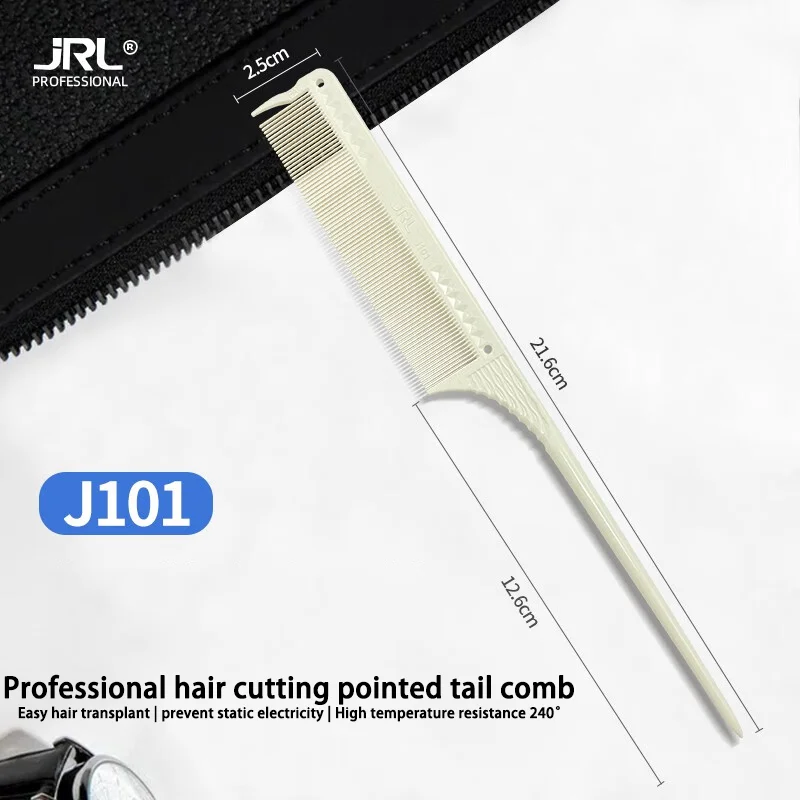 JRL Juego de peine de peluquería profesional de serie completa, peine de peluquería con diseño antideslizante, accesorios de herramientas de salón
