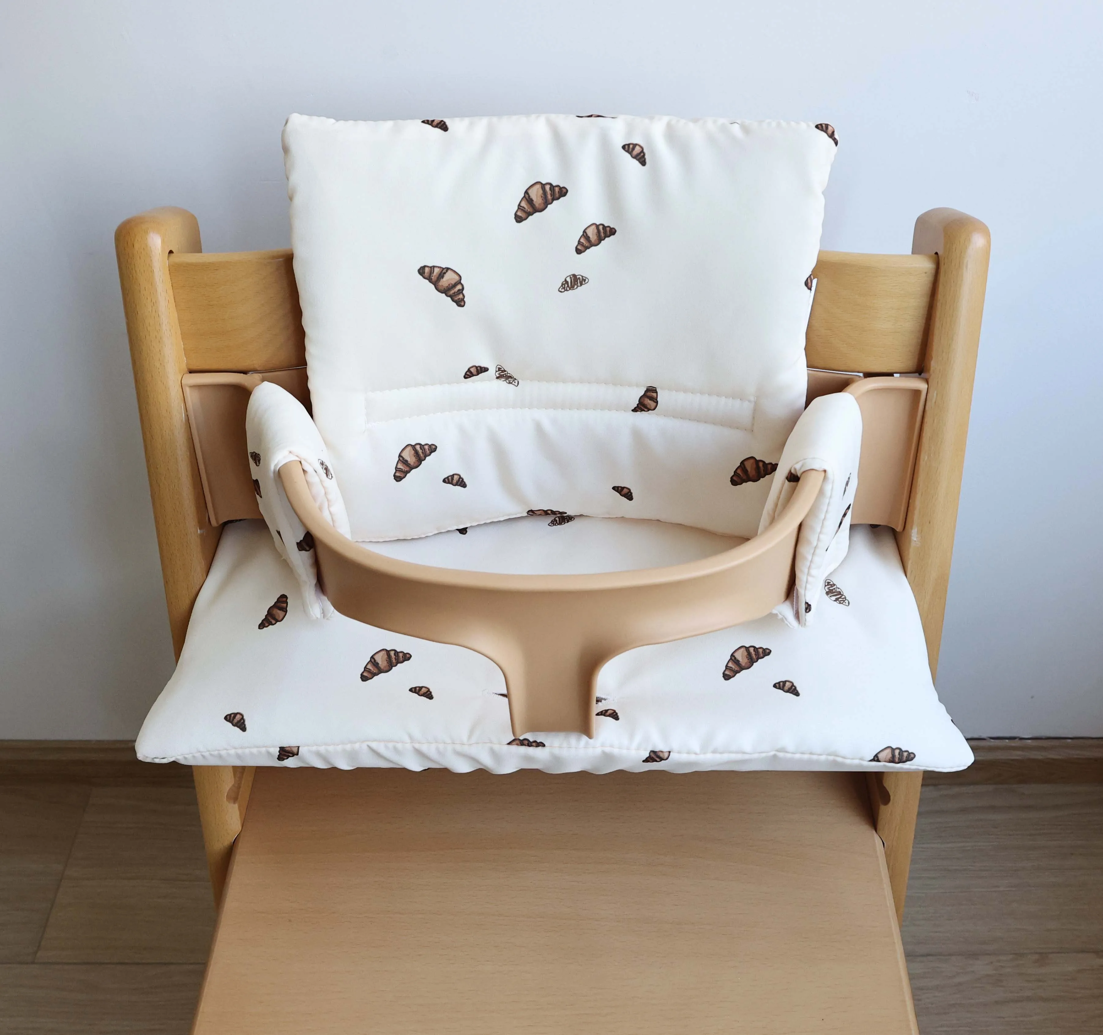 Cojín para silla alta infantil, cojín transpirable de algodón para bebés, accesorios de cojín para respaldo de silla de crecimiento infantil.