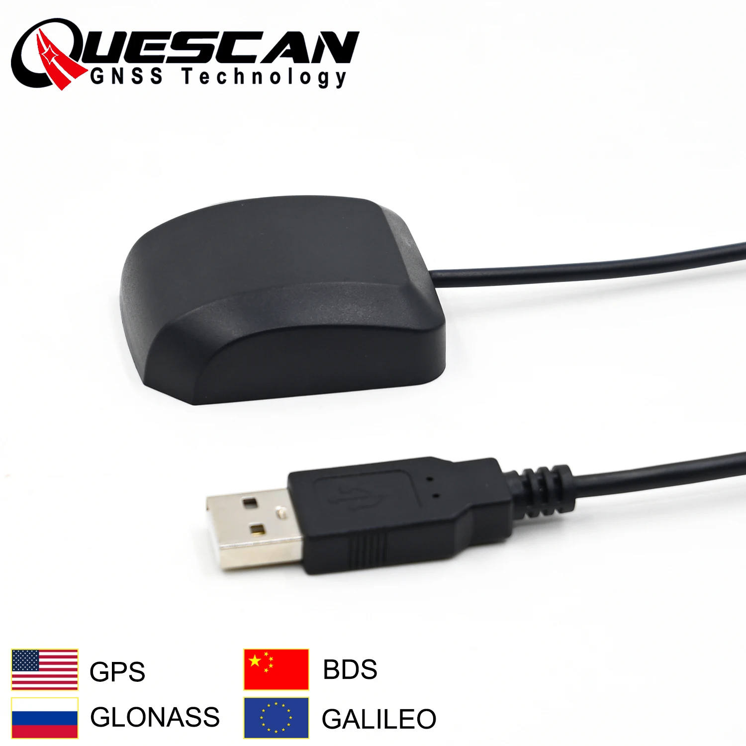 Antena Receptora GPS USB QUESCAN UBX M8030 M8N, Receptor GPS Galileo GLONASS, Windows Linux Android USB GNSS NMEA 0183 1-10Hz