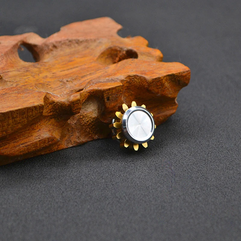 Fidget Spinner Mini engranaje de Metal giroscopio juguete antiestrés portátil adultos aliviador de estrés autismo TDAH niños cumpleaños regalo de Navidad