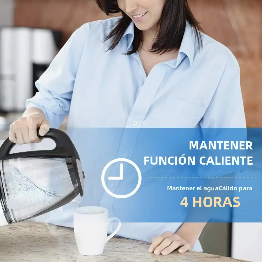 DEVISIB Hervidor eléctrico de vidrio, ebullición rápida de 2200 W, control de temperatura, mantener caliente las 4 horas, tetera de 2,0 L y caldera de agua caliente