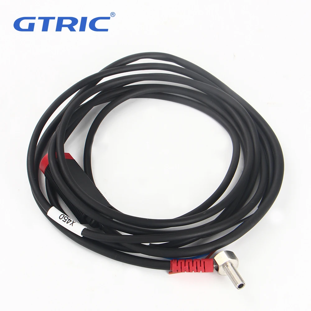 Sensor Fotoeléctrico Láser Pequeño GTRIC, Reflexión Difusa, Tipo Codo, 10-30VDC, NPN/PNP, M05/06, Distancia Ajustable, Mini Interruptor Óptico