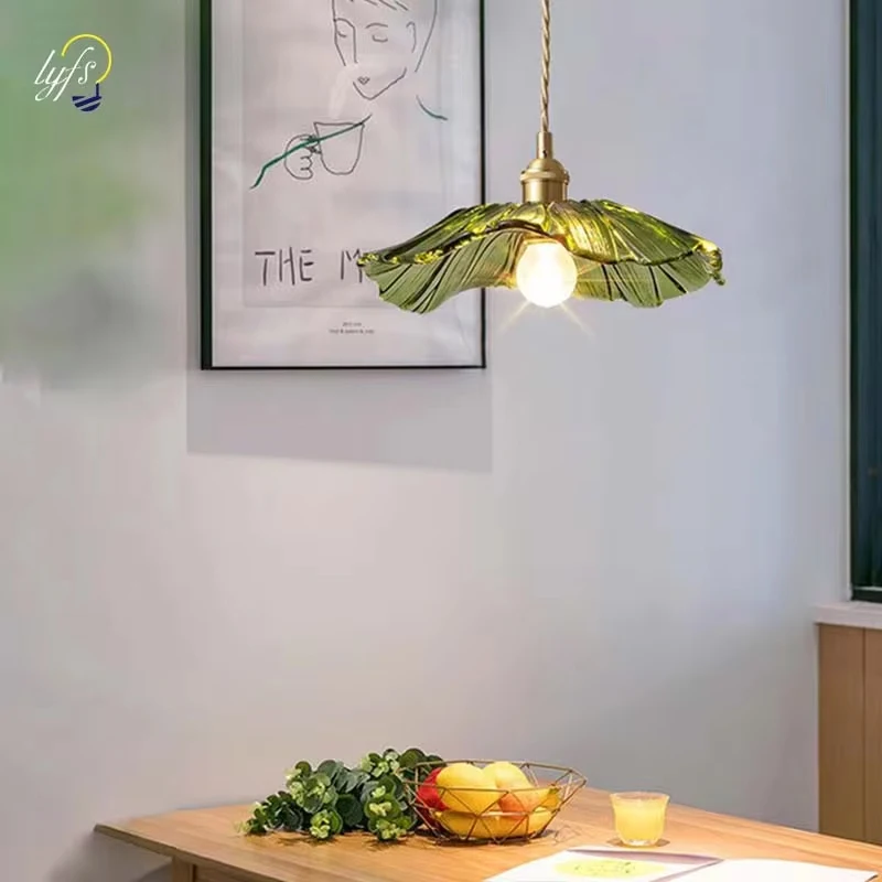 Luces colgantes Vintage, lámparas colgantes de cristal de flores, iluminación de decoración del hogar, sala de estar, dormitorio, mesita de noche, accesorio de iluminación para tienda interior lamparasa de techo colgan