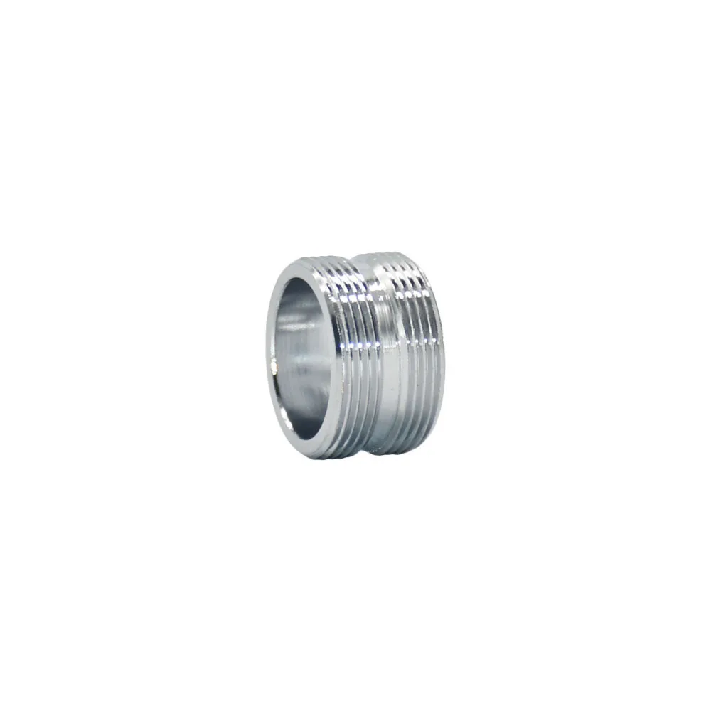 Acoplador de grifo de agua de latón M22 a M16 M18 M20 M24 M28 conector de rosca accesorios plateados para burbujeador cocina y baño