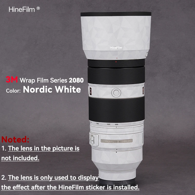 SEL100400GM / 100-400GM Lens Decal Skins 100400 Lens Wrap Cover para Sony FE 100-400mm f/4,5-5,6 GM OSS Lens Premium Sticker