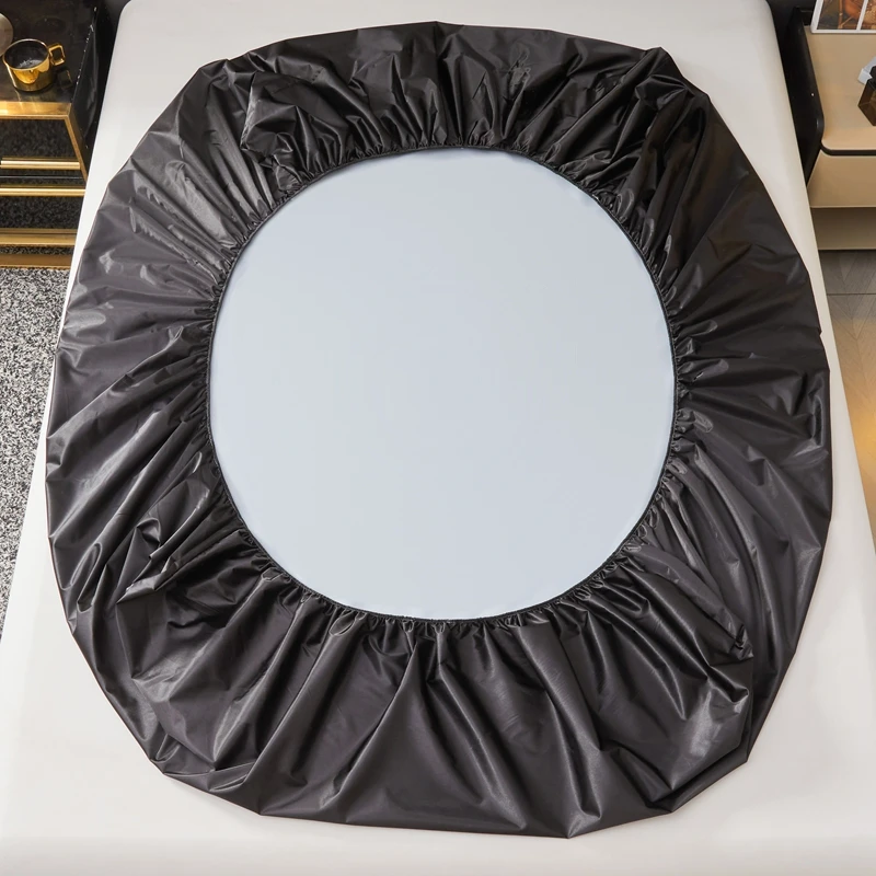Protector de colchón Premium 100% impermeable, funda de colchón transpirable, funda de almohadilla de cama de tela de aire refrescante, bolsillo profundo