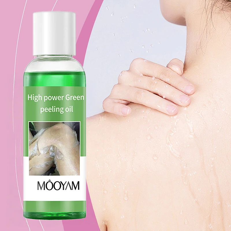 Aceite Exfoliante Amarillo, Limpieza Suave, Elimina la Piel Muerta, Suero Exfoliante Corporal, Hidratante, Suaviza y Delicia la Piel