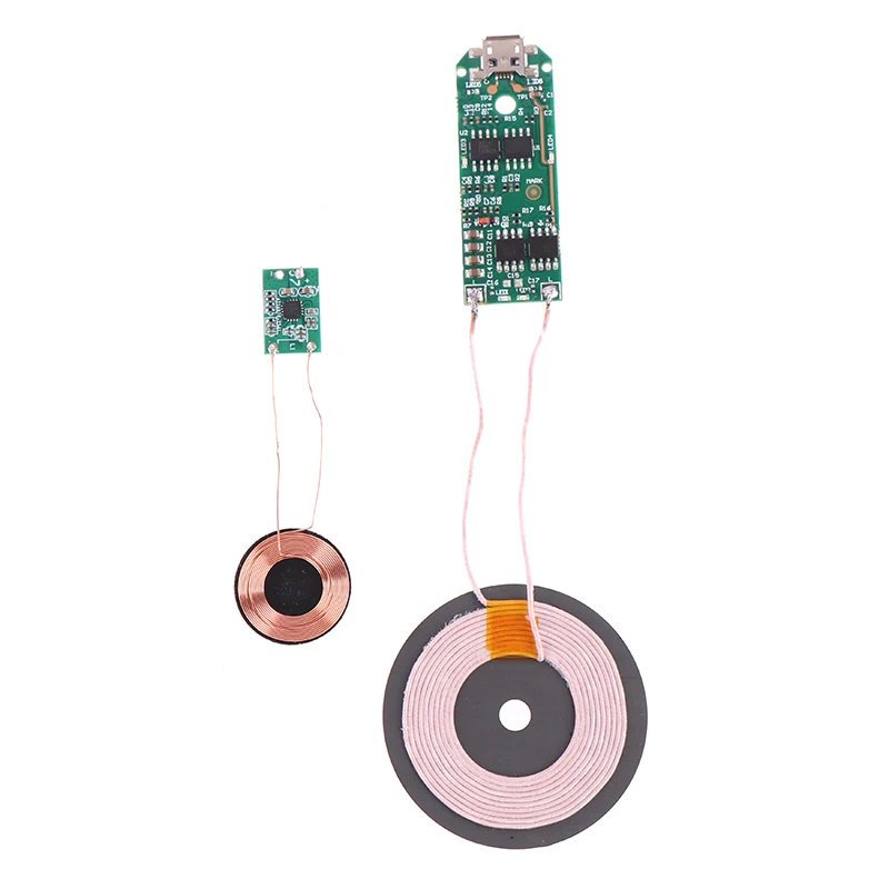 1X Universal portátil 15W Qi cargador inalámbrico de carga rápida PCBA DIY accesorios estándar módulo transmisor placa de circuito de bobina