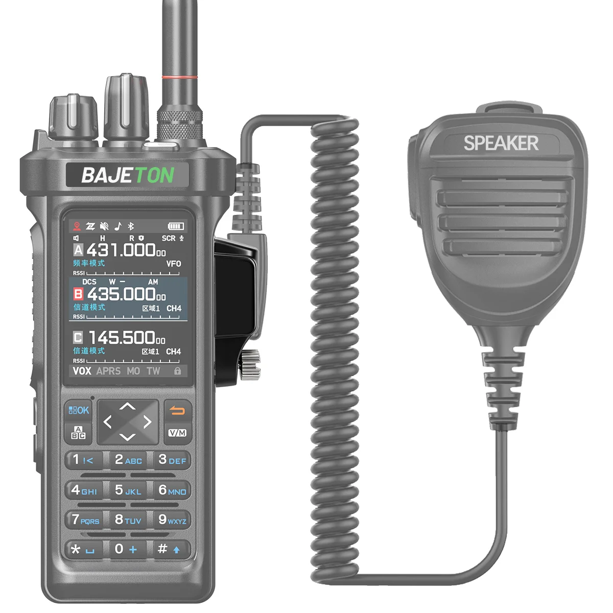 Adaptador de Audio BAJETON BJ-9000, Auricular con Micrófono y Conector de 2 Pines para Walkie Talkies Radtel RT 950Pro, BJ-9000, RTD TP 900PRO