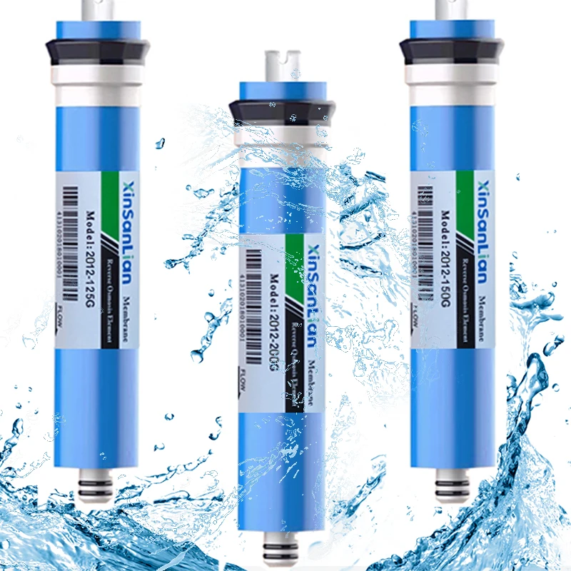 50 75 100GPD hogar cocina ósmosis inversa membrana RO reemplazo sistema de agua filtro purificador tratamiento de agua potable