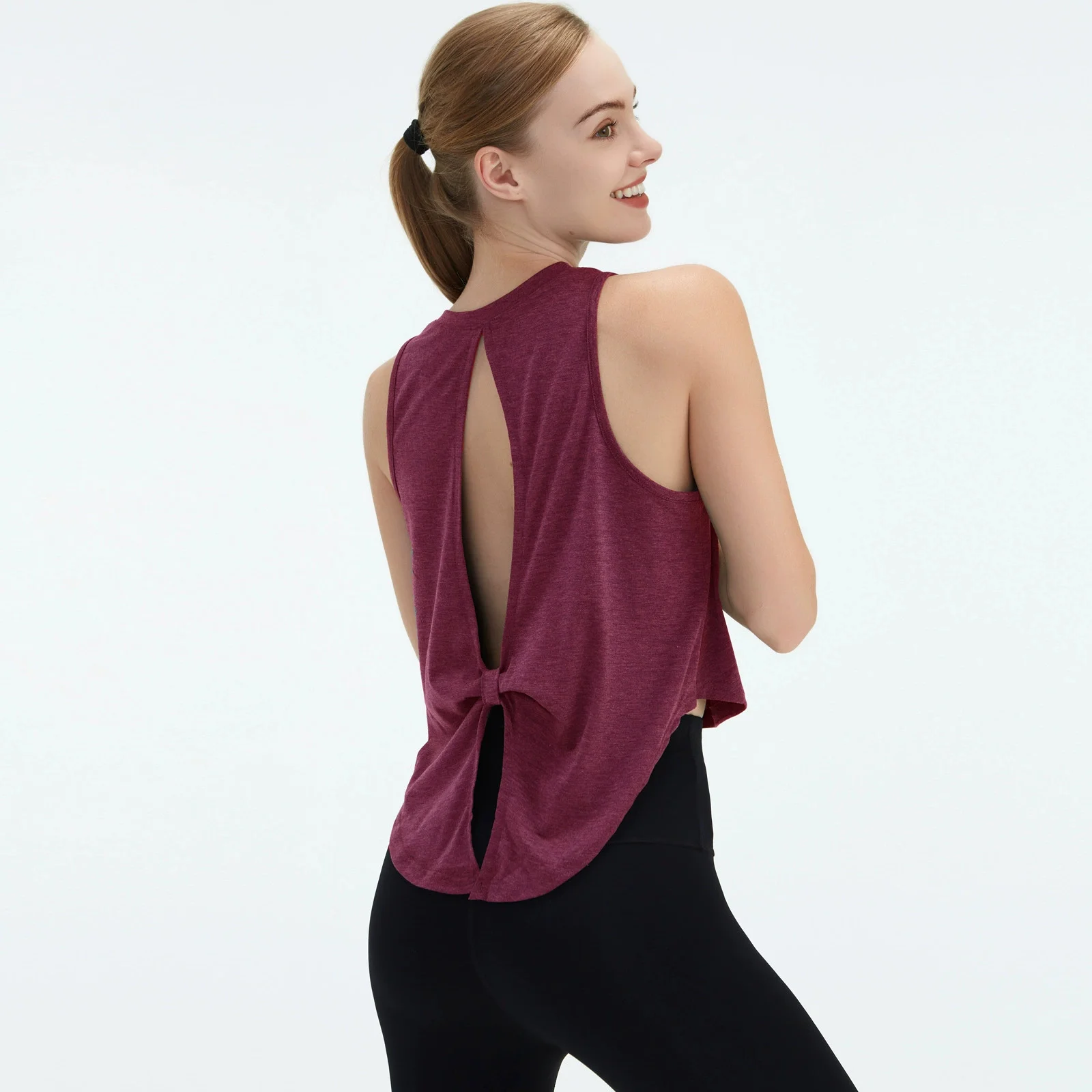 Top corto Sexy de verano para mujer, camiseta deportiva sin mangas para Yoga y Fitness, Top deportivo de secado rápido de Color sólido para correr, camiseta deportiva para entrenamiento en gimnasio, S-XXL