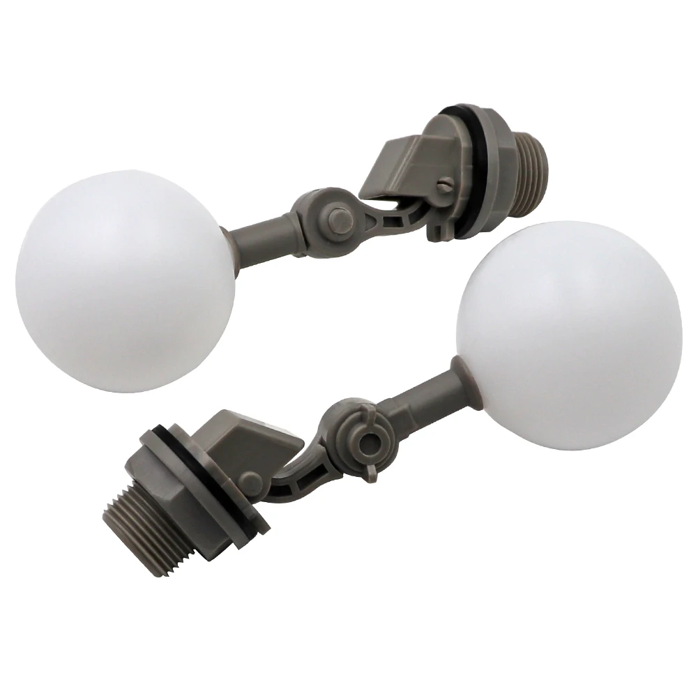 1 Uds válvula de bola flotante 1/2 "o 3/4" válvula de bola de flotador de agua ajustable de plástico para torre de agua tanque de agua bebedero de agua para ganado
