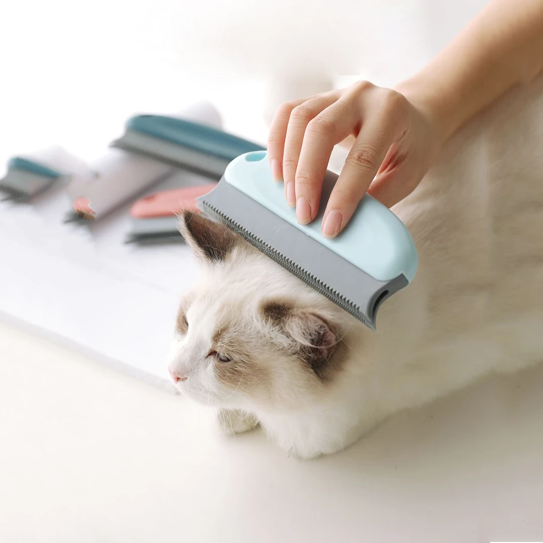 Cepillo removedor de pelo de mascotas eficiente, separador de pelo de perros y gatos, muebles, alfombras, ropa, camas y sillas
